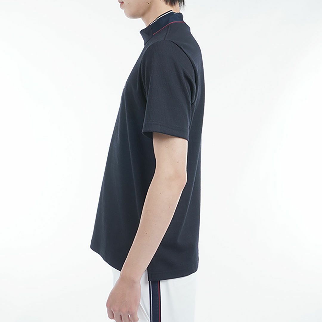 トミー ヒルフィガー ゴルフ Tommy Hilfiger Golf メンズ メンズ ロゴジャガード 半袖モックネックシャツ THMA531 詳細6