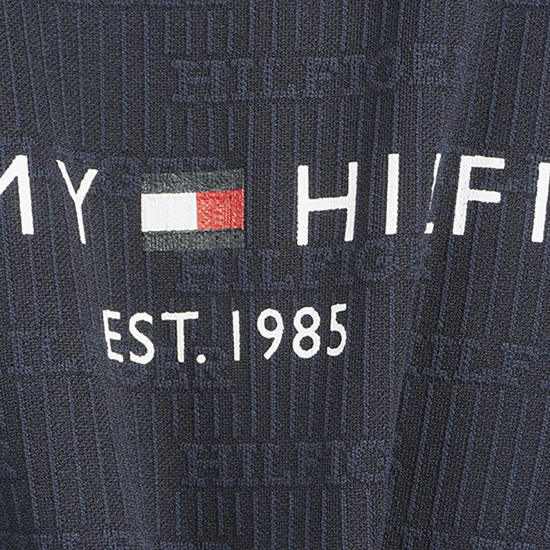 トミー ヒルフィガー ゴルフ Tommy Hilfiger Golf メンズ メンズ ロゴジャガード 半袖モックネックシャツ THMA531 詳細11