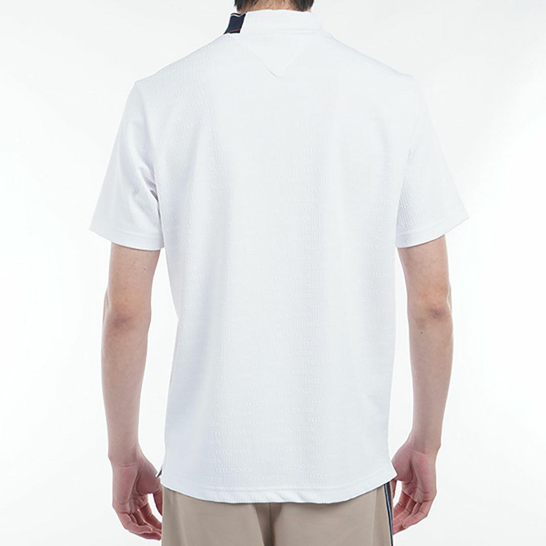 トミー ヒルフィガー ゴルフ Tommy Hilfiger Golf メンズ メンズ ロゴジャガード 半袖モックネックシャツ THMA531 詳細13