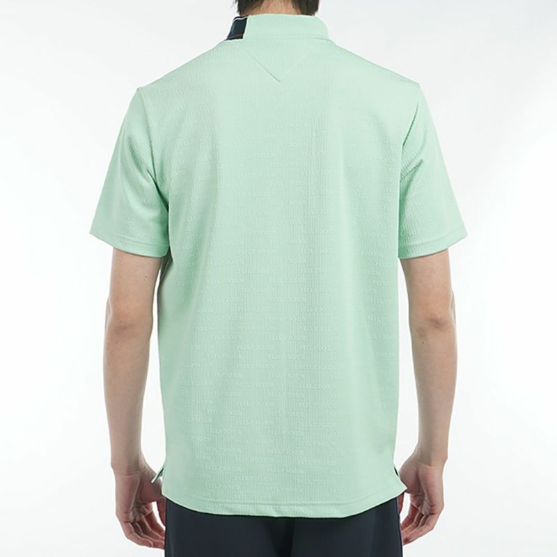 トミー ヒルフィガー ゴルフ Tommy Hilfiger Golf メンズ メンズ ロゴジャガード 半袖モックネックシャツ THMA531 詳細17