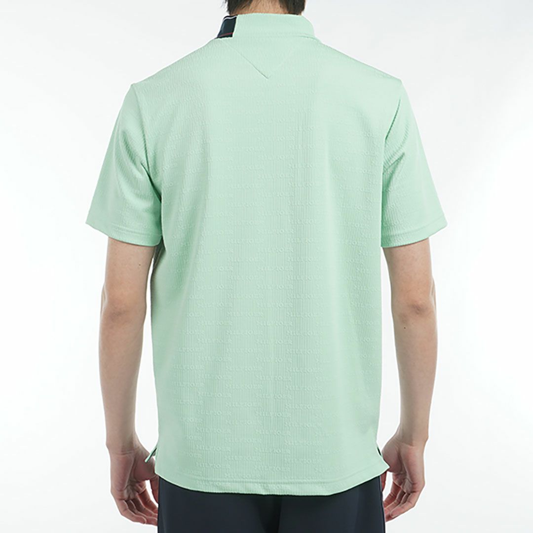 トミー ヒルフィガー ゴルフ Tommy Hilfiger Golf メンズ メンズ ロゴジャガード 半袖モックネックシャツ THMA531 詳細17