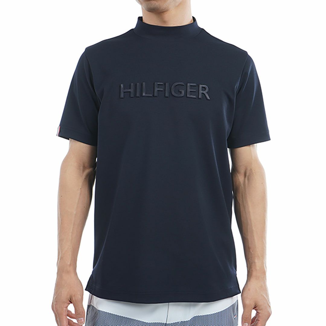 トミー ヒルフィガー ゴルフ Tommy Hilfiger Golf メンズ メンズ エンボスロゴ 半袖モックネックシャツ THMA532 詳細4