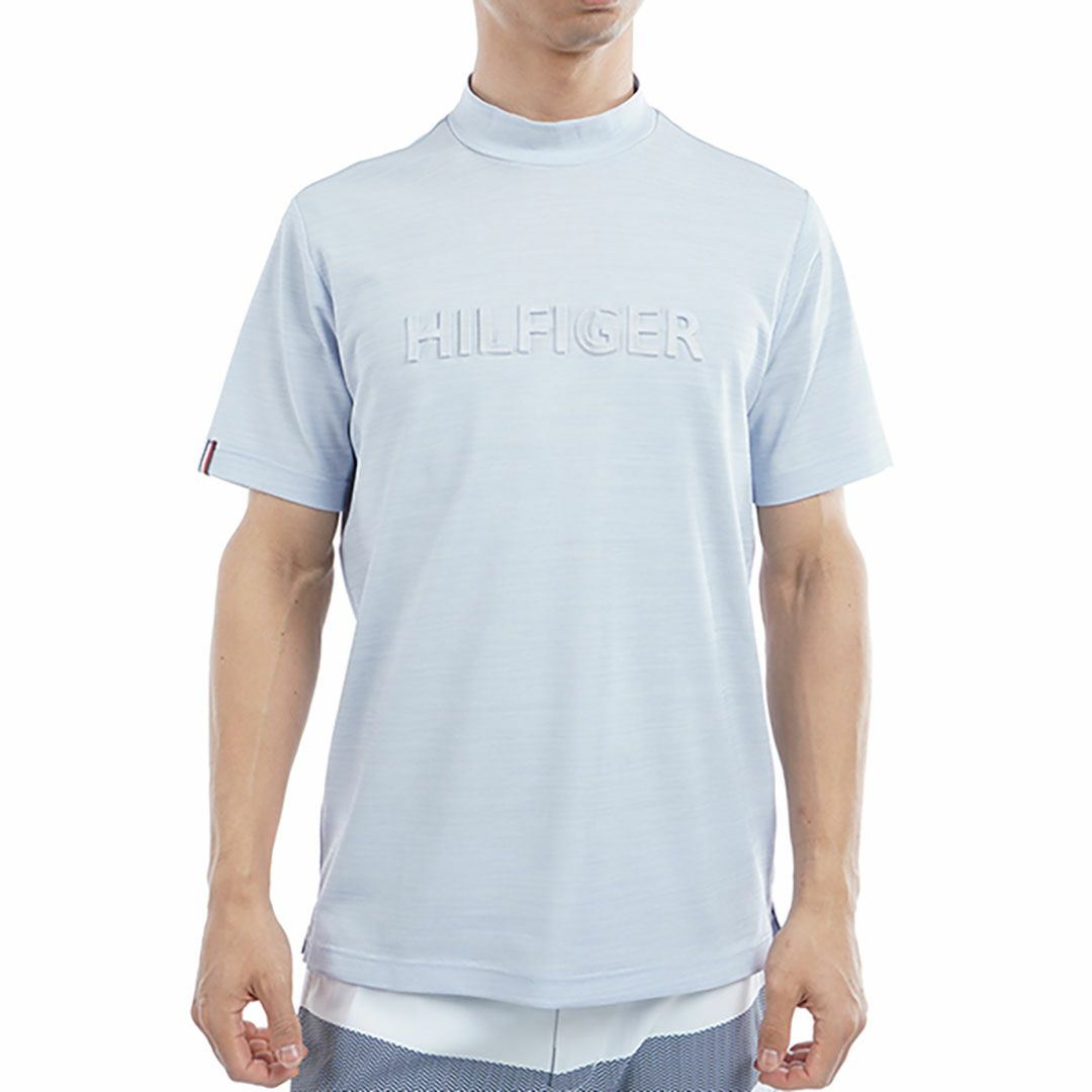 トミー ヒルフィガー ゴルフ Tommy Hilfiger Golf メンズ メンズ エンボスロゴ 半袖モックネックシャツ THMA532 詳細5