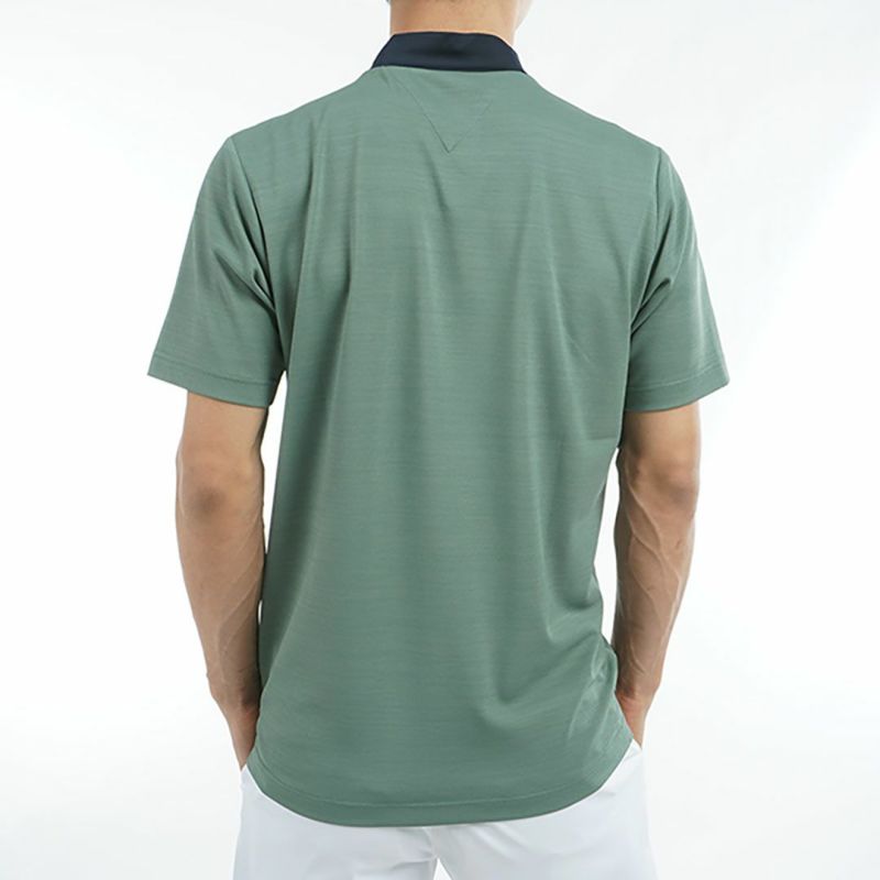 トミー ヒルフィガー ゴルフ Tommy Hilfiger Golf メンズ メンズ エンボスロゴ 半袖モックネックシャツ THMA532 詳細8