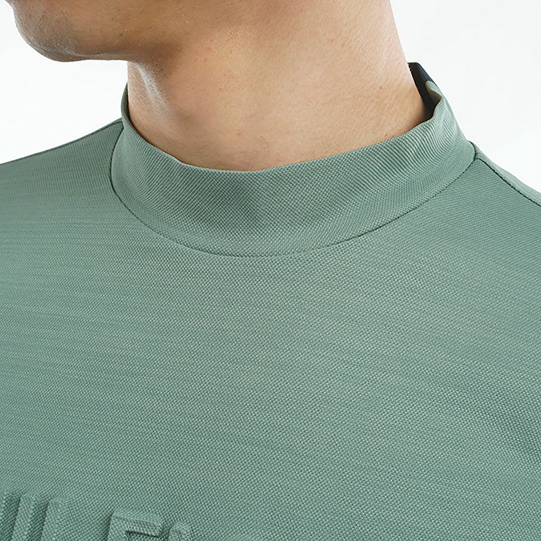 トミー ヒルフィガー ゴルフ Tommy Hilfiger Golf メンズ メンズ エンボスロゴ 半袖モックネックシャツ THMA532 詳細12