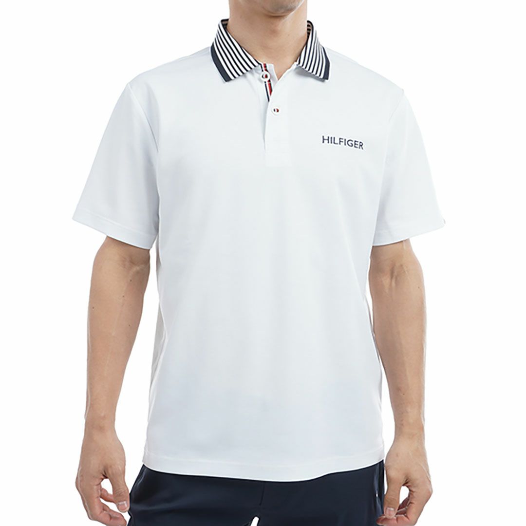 トミー ヒルフィガー ゴルフ Tommy Hilfiger Golf メンズ メンズ カラー杢鹿の子 半袖ポロシャツ THMA533 詳細2