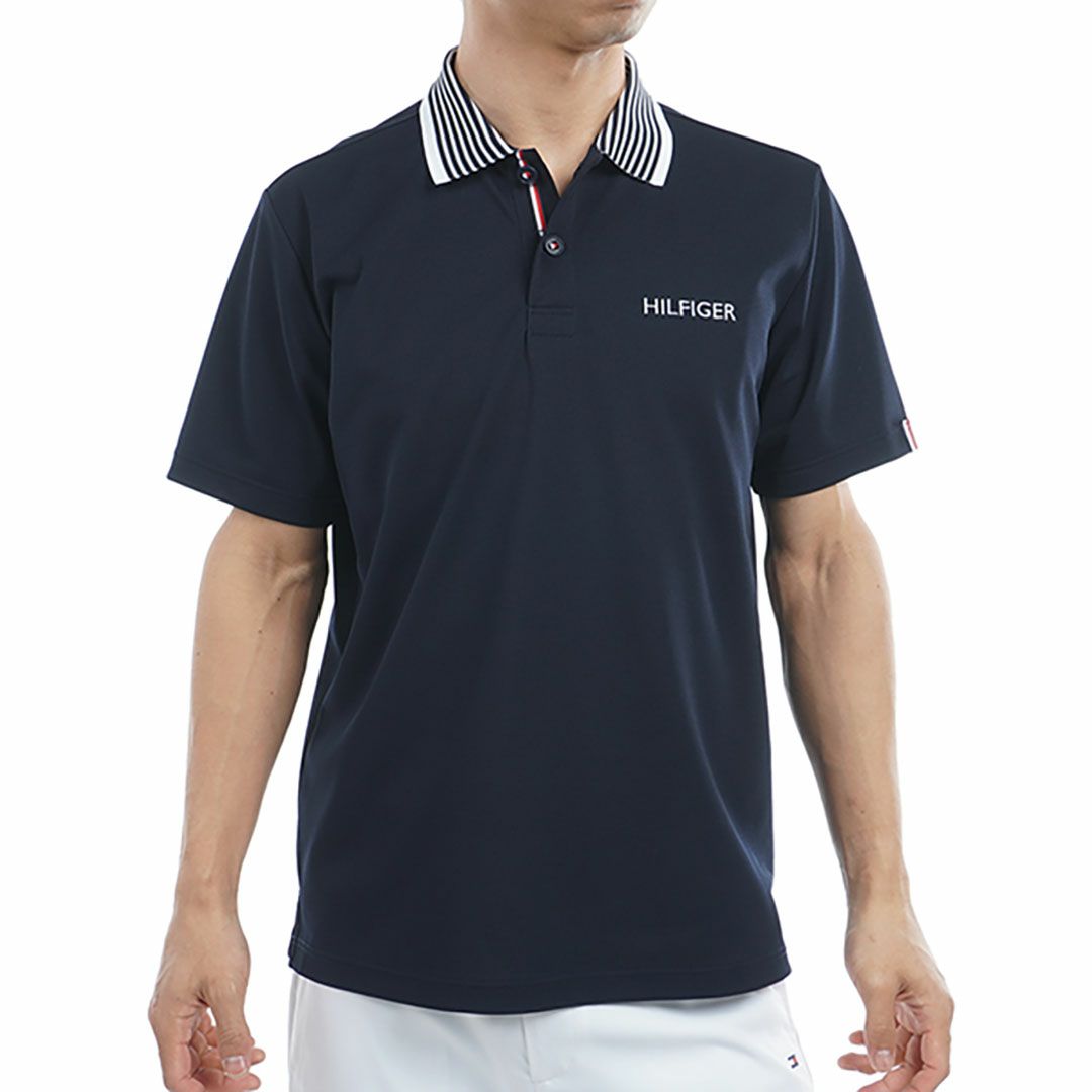 トミー ヒルフィガー ゴルフ Tommy Hilfiger Golf メンズ メンズ カラー杢鹿の子 半袖ポロシャツ THMA533 詳細3