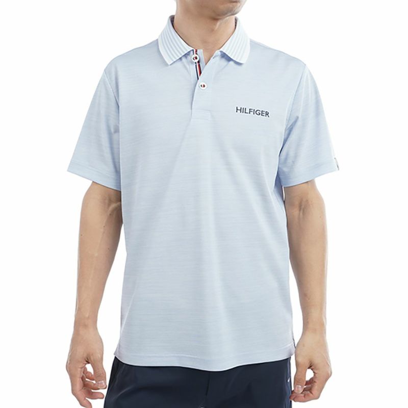 トミー ヒルフィガー ゴルフ Tommy Hilfiger Golf メンズ メンズ カラー杢鹿の子 半袖ポロシャツ THMA533 詳細4