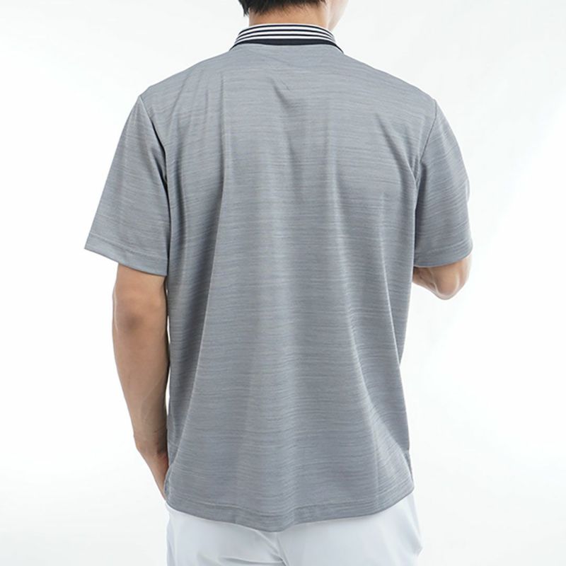 トミー ヒルフィガー ゴルフ Tommy Hilfiger Golf メンズ メンズ カラー杢鹿の子 半袖ポロシャツ THMA533 詳細8