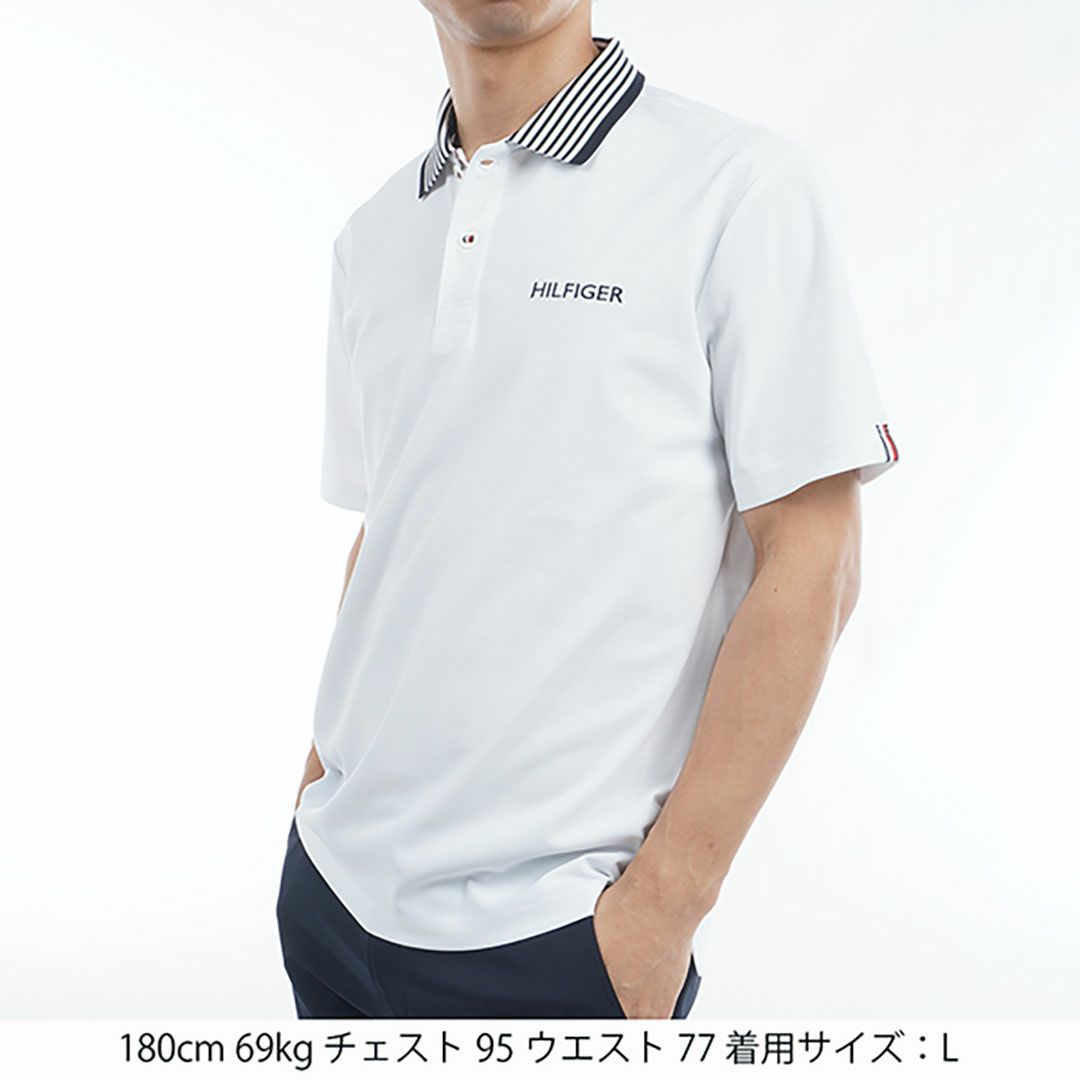 トミー ヒルフィガー ゴルフ Tommy Hilfiger Golf メンズ メンズ カラー杢鹿の子 半袖ポロシャツ THMA533 詳細13