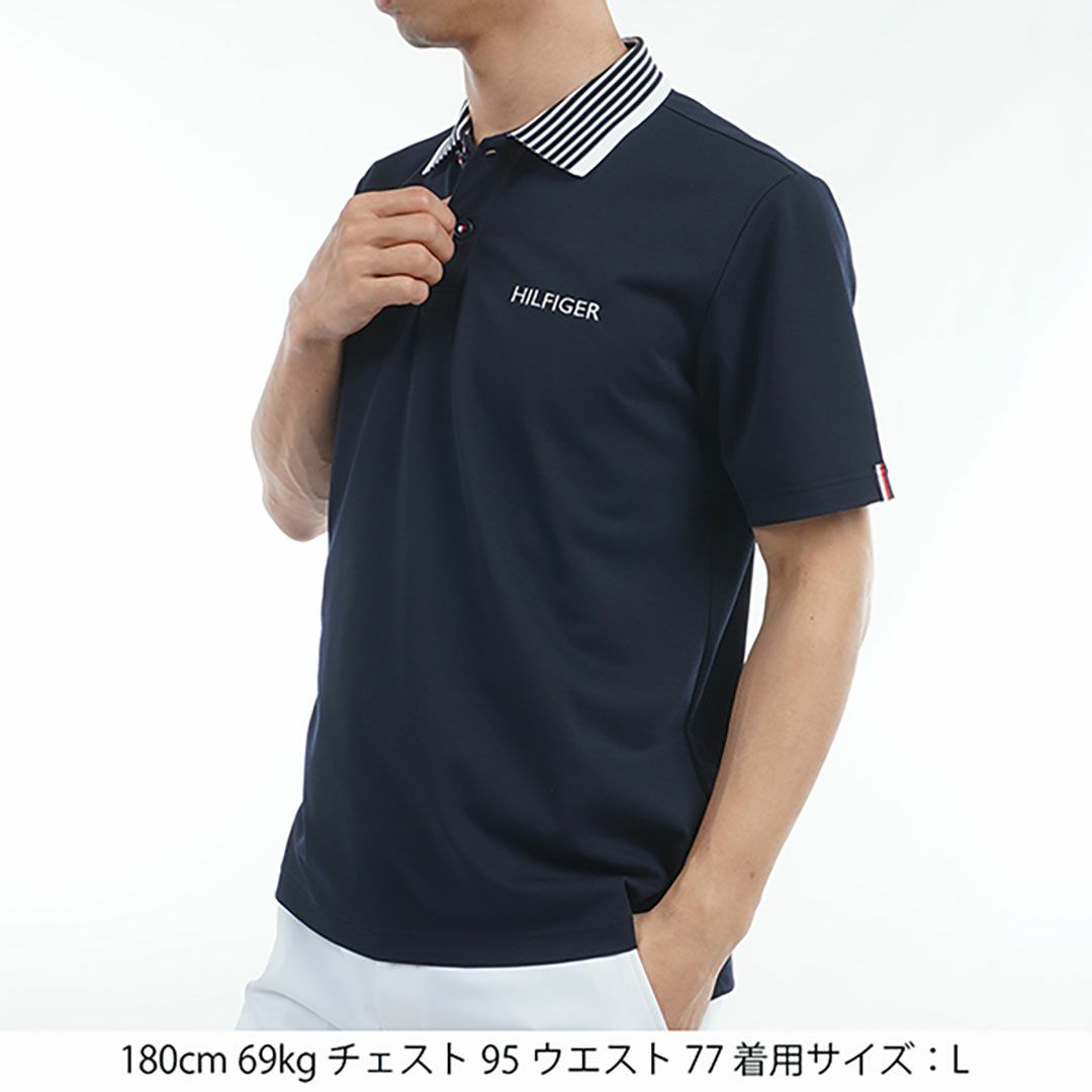 トミー ヒルフィガー ゴルフ Tommy Hilfiger Golf メンズ メンズ カラー杢鹿の子 半袖ポロシャツ THMA533 詳細15