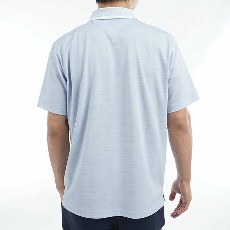 トミー ヒルフィガー ゴルフ Tommy Hilfiger Golf メンズ メンズ カラー杢鹿の子 半袖ポロシャツ THMA533 詳細18