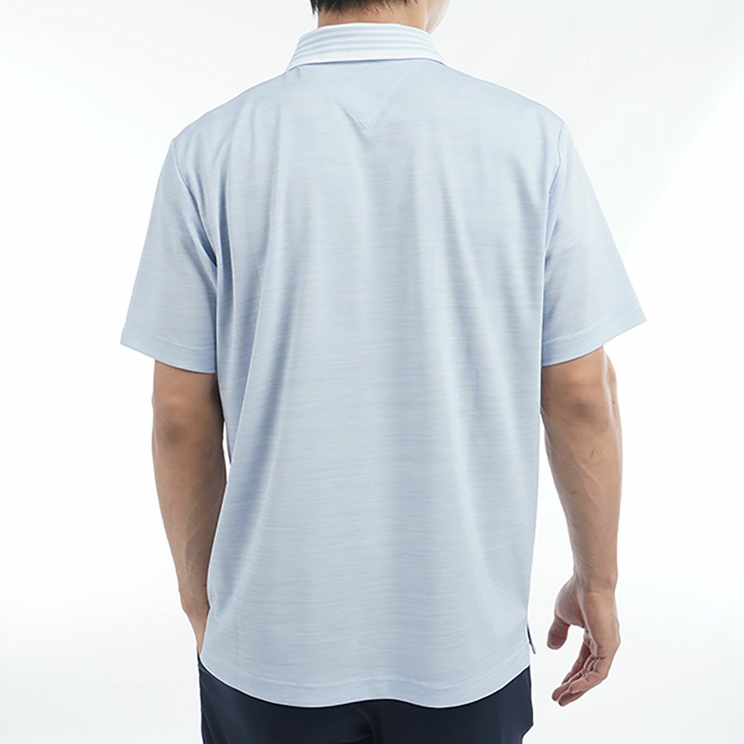 トミー ヒルフィガー ゴルフ Tommy Hilfiger Golf メンズ メンズ カラー杢鹿の子 半袖ポロシャツ THMA533 詳細18