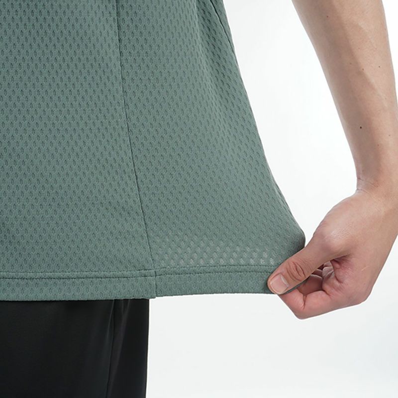 トミー ヒルフィガー ゴルフ Tommy Hilfiger Golf メンズ メンズ リンクスジャガード 半袖ハーフジップシャツ THMA536 詳細9