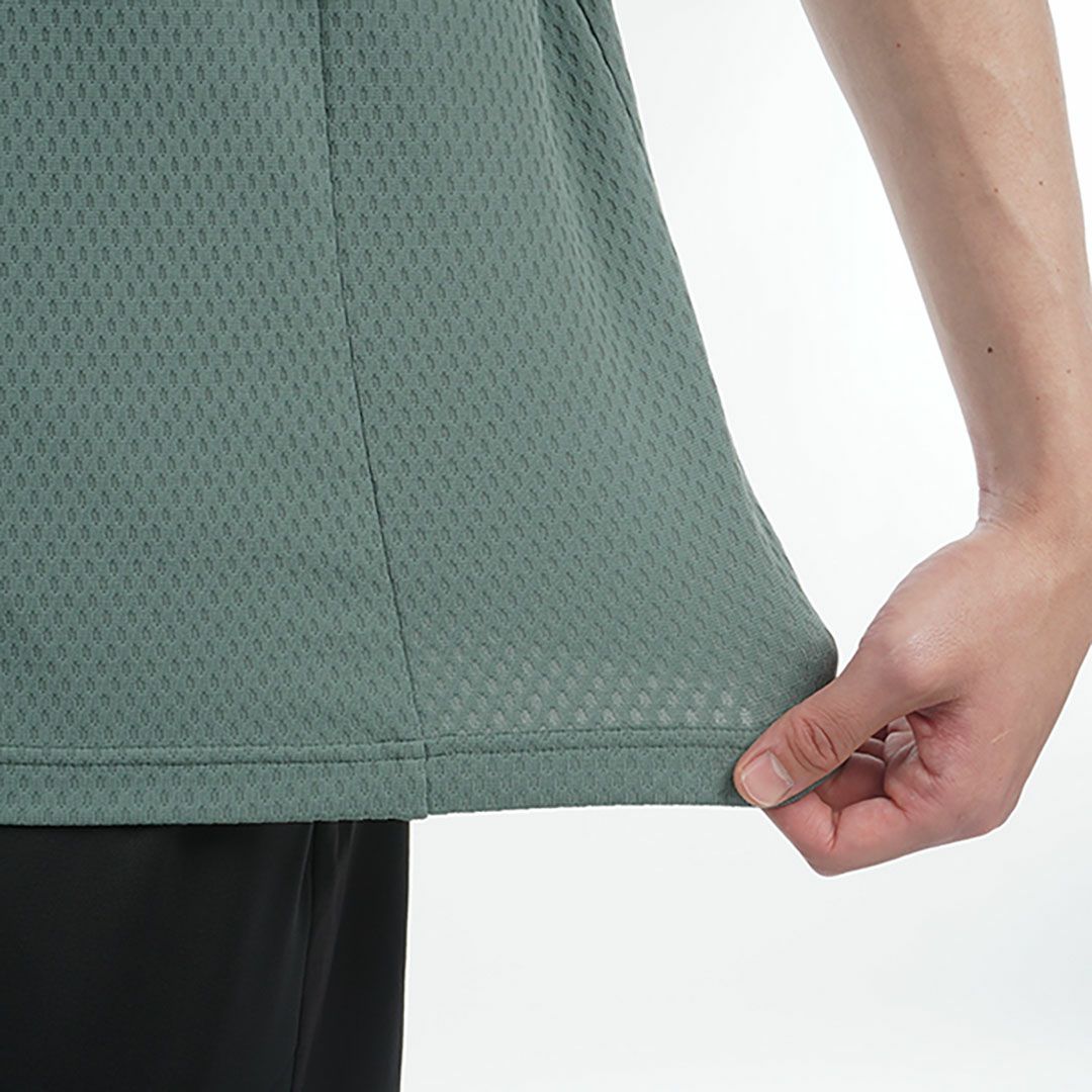 トミー ヒルフィガー ゴルフ Tommy Hilfiger Golf メンズ メンズ リンクスジャガード 半袖ハーフジップシャツ THMA536 詳細9