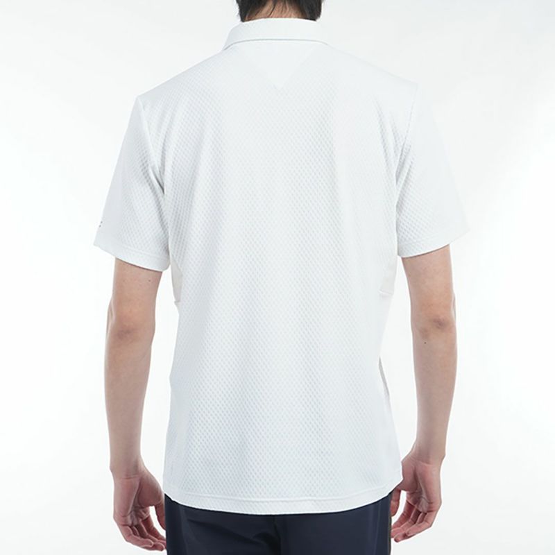 トミー ヒルフィガー ゴルフ Tommy Hilfiger Golf メンズ メンズ リンクスジャガード 半袖ハーフジップシャツ THMA536 詳細14