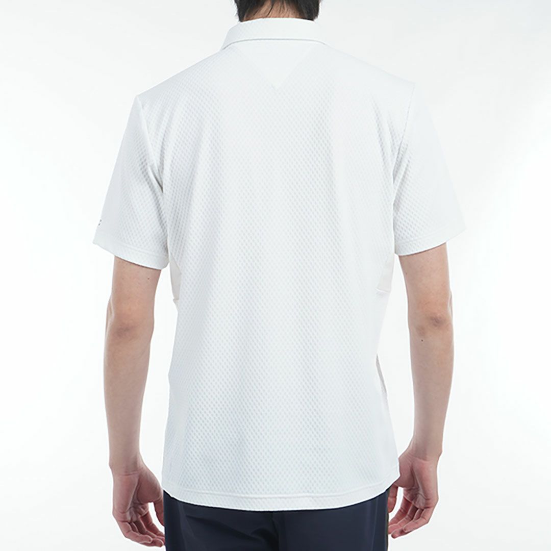 トミー ヒルフィガー ゴルフ Tommy Hilfiger Golf メンズ メンズ リンクスジャガード 半袖ハーフジップシャツ THMA536 詳細14