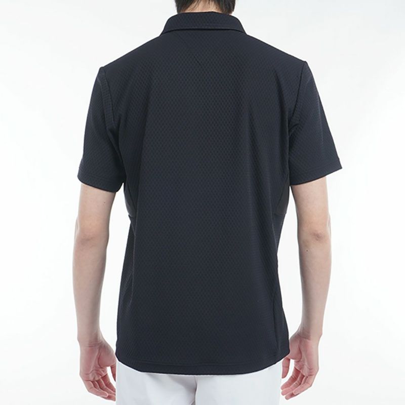 トミー ヒルフィガー ゴルフ Tommy Hilfiger Golf メンズ メンズ リンクスジャガード 半袖ハーフジップシャツ THMA536 詳細16