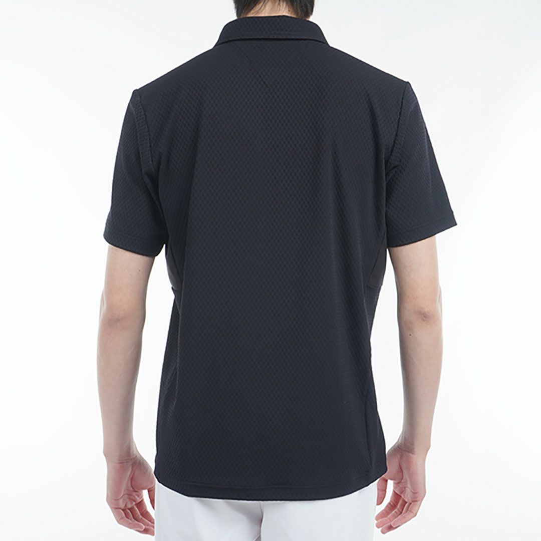 トミー ヒルフィガー ゴルフ Tommy Hilfiger Golf メンズ メンズ リンクスジャガード 半袖ハーフジップシャツ THMA536 詳細16