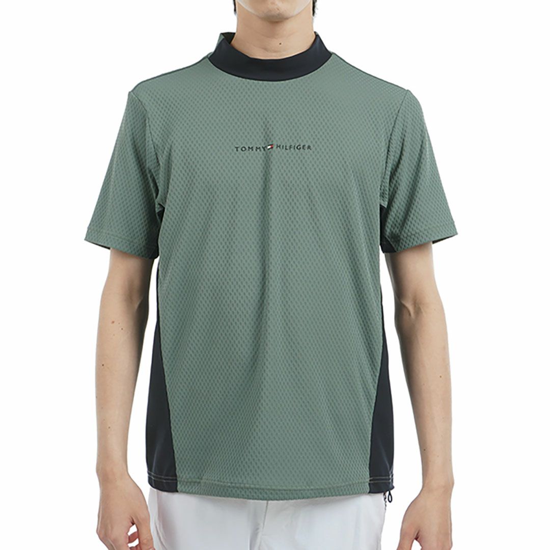 トミー ヒルフィガー ゴルフ Tommy Hilfiger Golf メンズ メンズ ハイブリッド 半袖モックネックシャツ THMA537 詳細1