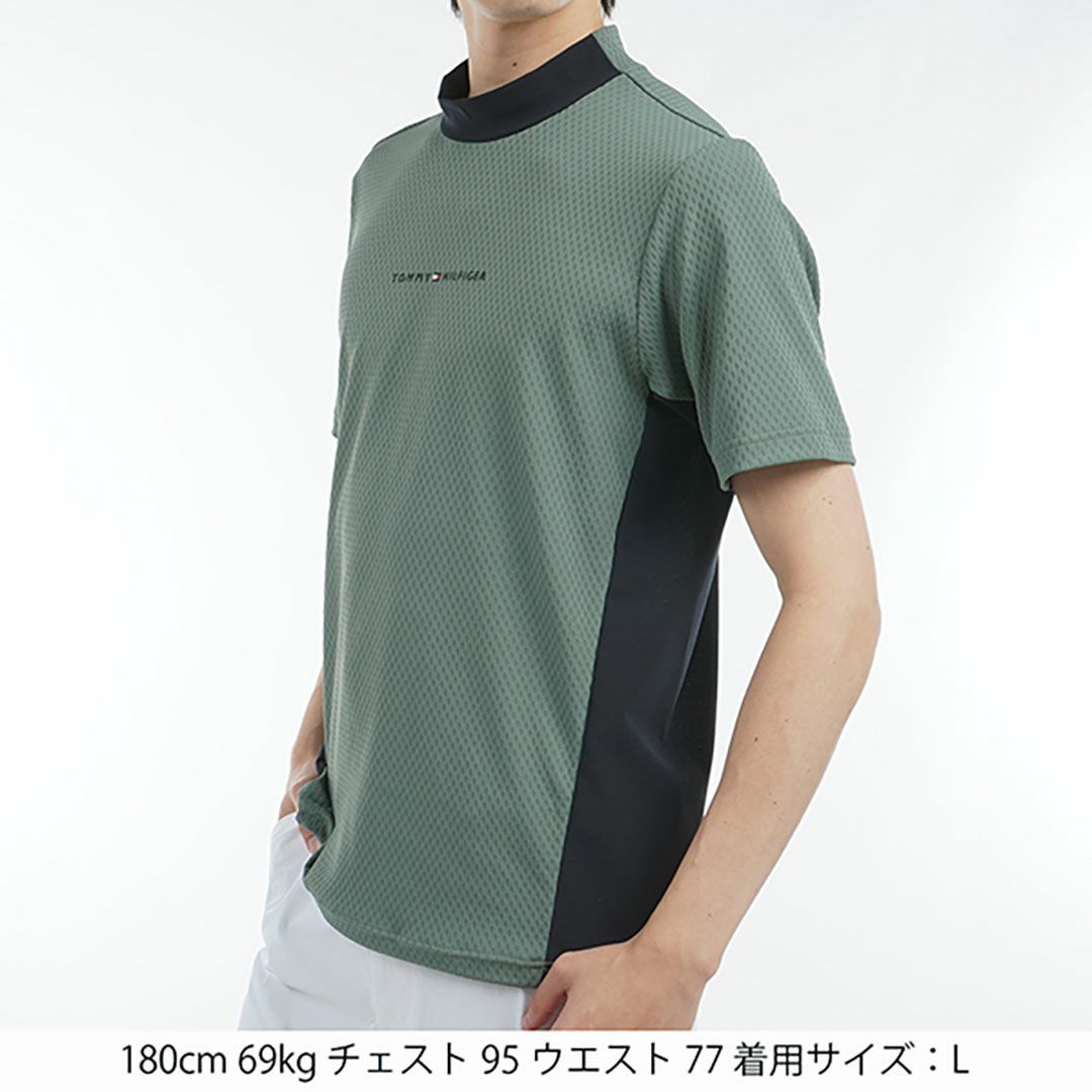 トミー ヒルフィガー ゴルフ Tommy Hilfiger Golf メンズ メンズ ハイブリッド 半袖モックネックシャツ THMA537 詳細5