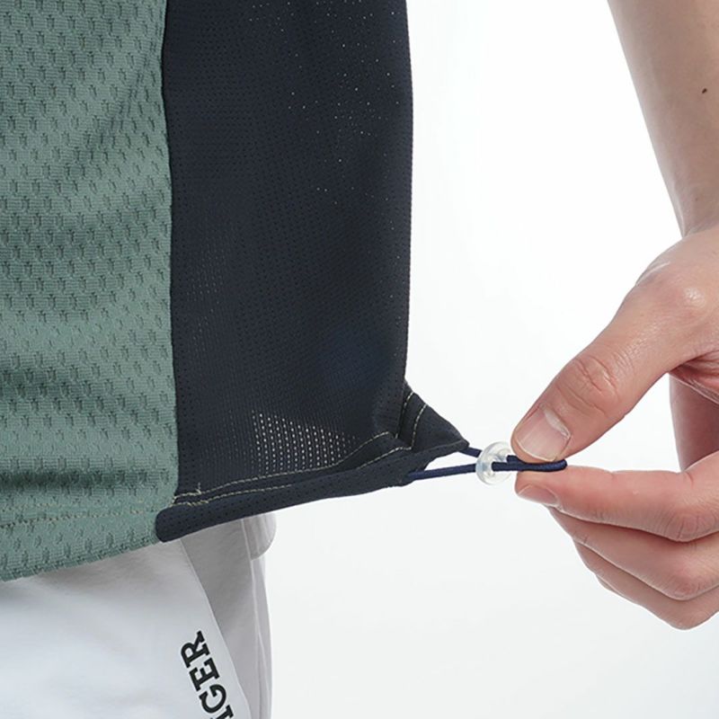 トミー ヒルフィガー ゴルフ Tommy Hilfiger Golf メンズ メンズ ハイブリッド 半袖モックネックシャツ THMA537 詳細9