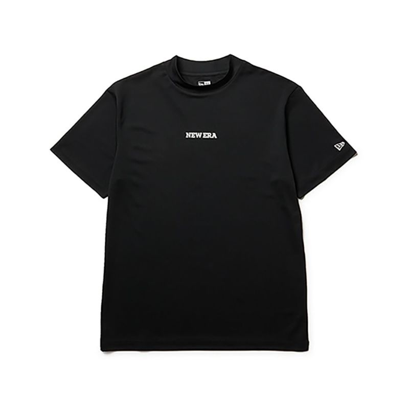 ニューエラ NEW ERA メンズ メンズ 半袖 ミッドネック 鹿の子 Tシャツ Vertical Logo ブラック ERMA54H 詳細1
