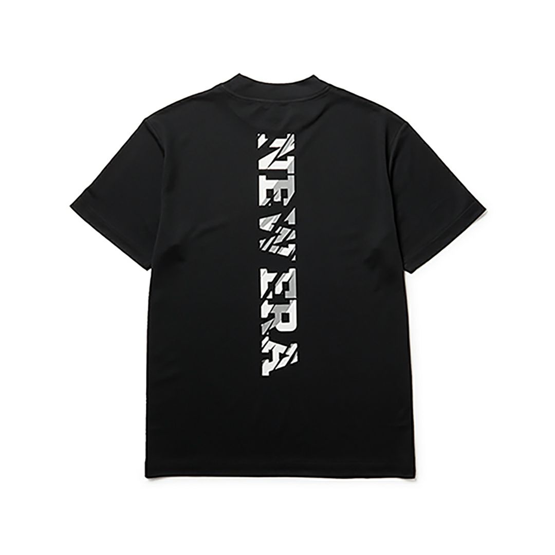 ニューエラ NEW ERA メンズ メンズ 半袖 ミッドネック 鹿の子 Tシャツ Vertical Logo ブラック ERMA54H 詳細2