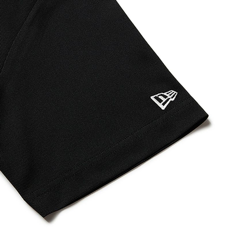 ニューエラ NEW ERA メンズ メンズ 半袖 ミッドネック 鹿の子 Tシャツ Vertical Logo ブラック ERMA54H 詳細5