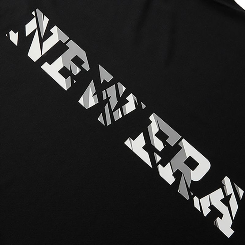 ニューエラ NEW ERA メンズ メンズ 半袖 ミッドネック 鹿の子 Tシャツ Vertical Logo ブラック ERMA54H 詳細6