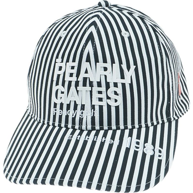 パーリーゲイツ PEARLY GATES メンズ レディース ユニセックス SWITCH ONリサイクルツイルキャップ (ストライプ柄) (UNISEX) PAMG55BF 詳細1