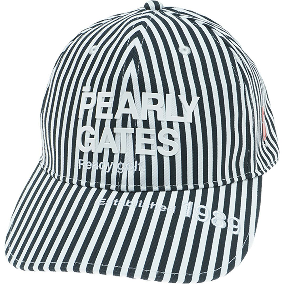 パーリーゲイツ PEARLY GATES メンズ レディース ユニセックス SWITCH ONリサイクルツイルキャップ (ストライプ柄) (UNISEX) PAMG55BF 詳細1