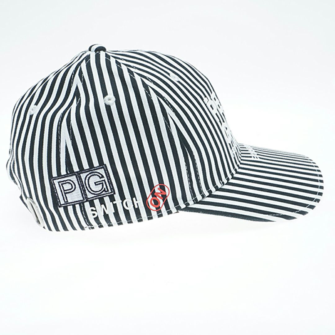 パーリーゲイツ PEARLY GATES メンズ レディース ユニセックス SWITCH ONリサイクルツイルキャップ (ストライプ柄) (UNISEX) PAMG55BF 詳細3