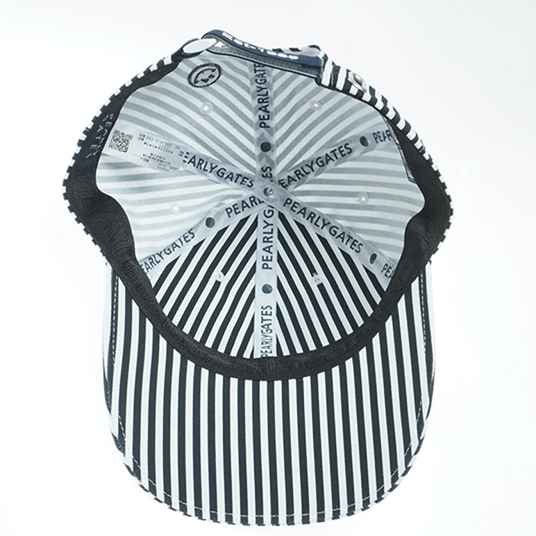 パーリーゲイツ PEARLY GATES メンズ レディース ユニセックス SWITCH ONリサイクルツイルキャップ (ストライプ柄) (UNISEX) PAMG55BF 詳細5