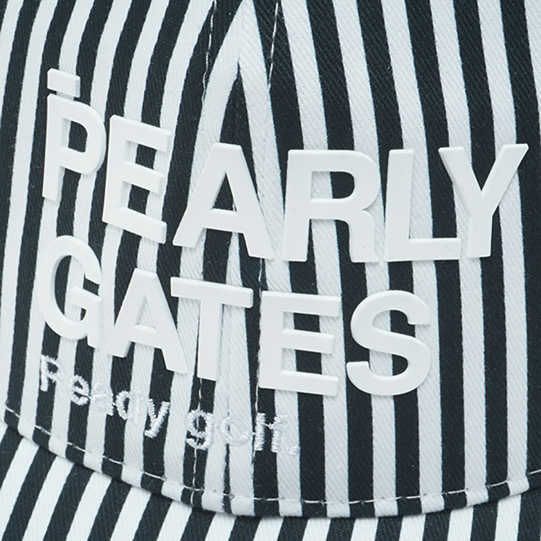 パーリーゲイツ PEARLY GATES メンズ レディース ユニセックス SWITCH ONリサイクルツイルキャップ (ストライプ柄) (UNISEX) PAMG55BF 詳細6