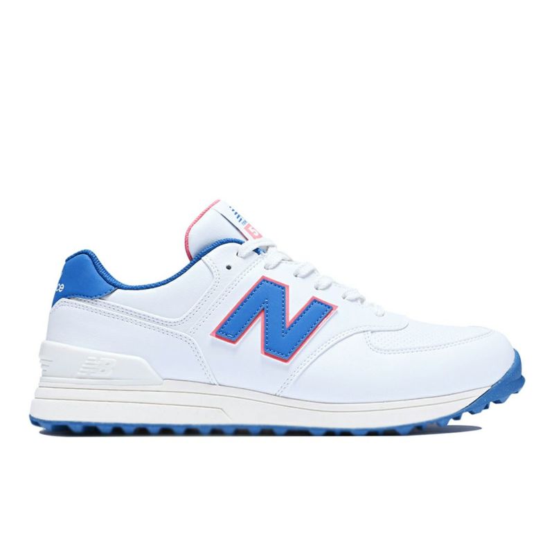 new balance シューズ メンズ ホワイト・ブルー