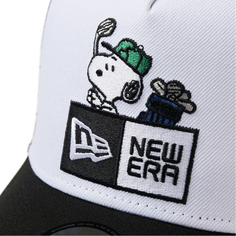 NEW ERA PEANUTS スヌーピー メンズ レディース ユニセックス キャップ ホワイト ブラック