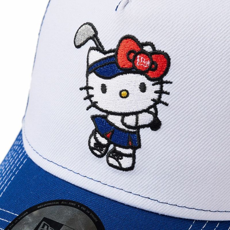 NEW ERA HELLO KITTY メンズ レディース ユニセックス キャップ ホワイト ロイヤルブルー
