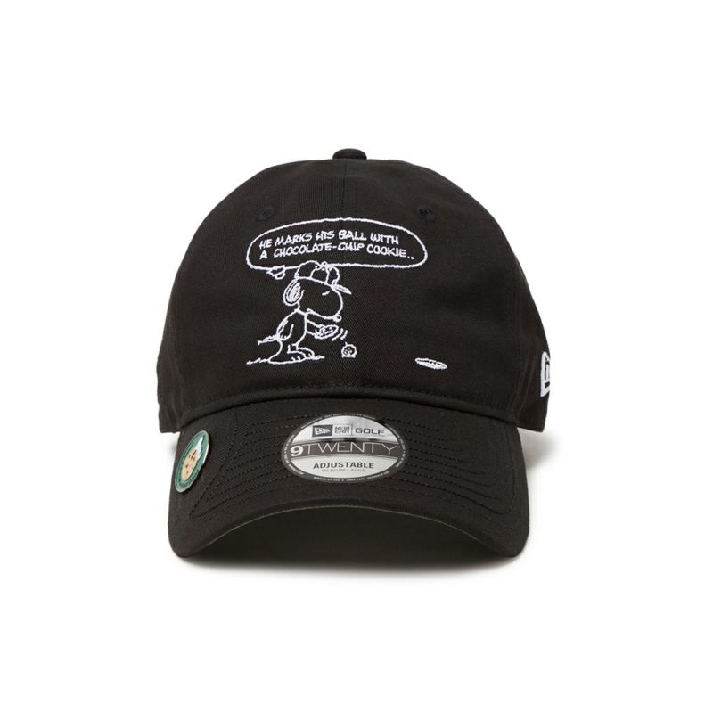 NEW ERA PEANUTS スヌーピー メンズ レディース ユニセックス キャップ ブラック