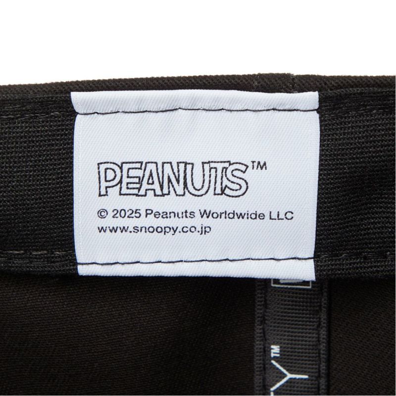 NEW ERA PEANUTS スヌーピー メンズ レディース ユニセックス キャップ ブラック