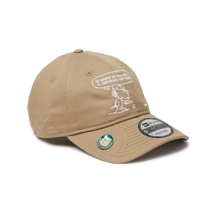 NEW ERA PEANUTS スヌーピー メンズ レディース ユニセックス キャップ ブリティッシュカーキ 