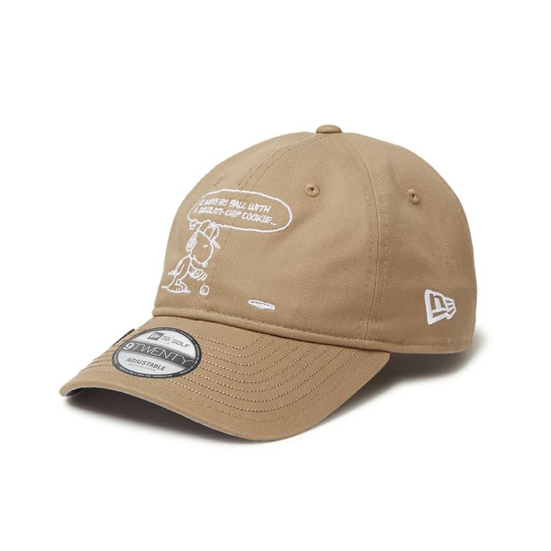 NEW ERA PEANUTS スヌーピー メンズ レディース ユニセックス キャップ ブリティッシュカーキ 
