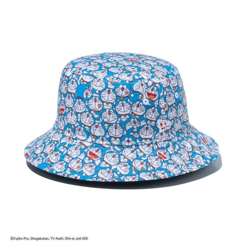 NEW ERA  ドラえもん メンズ レディース ユニセックス バケットハット ブラック リバーシブル マルチカラー