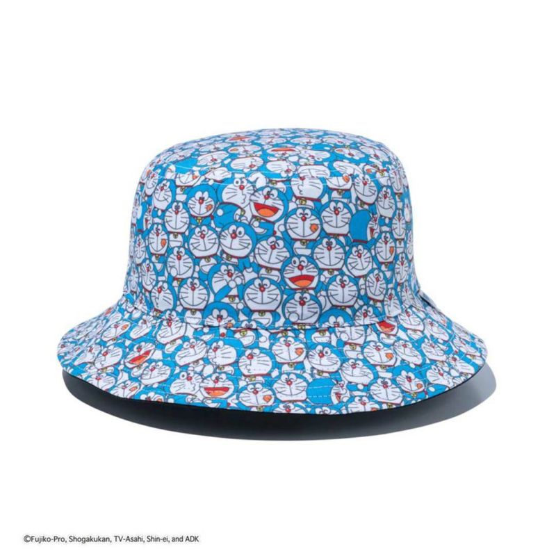NEW ERA  ドラえもん メンズ レディース ユニセックス バケットハット ブラック リバーシブル マルチカラー