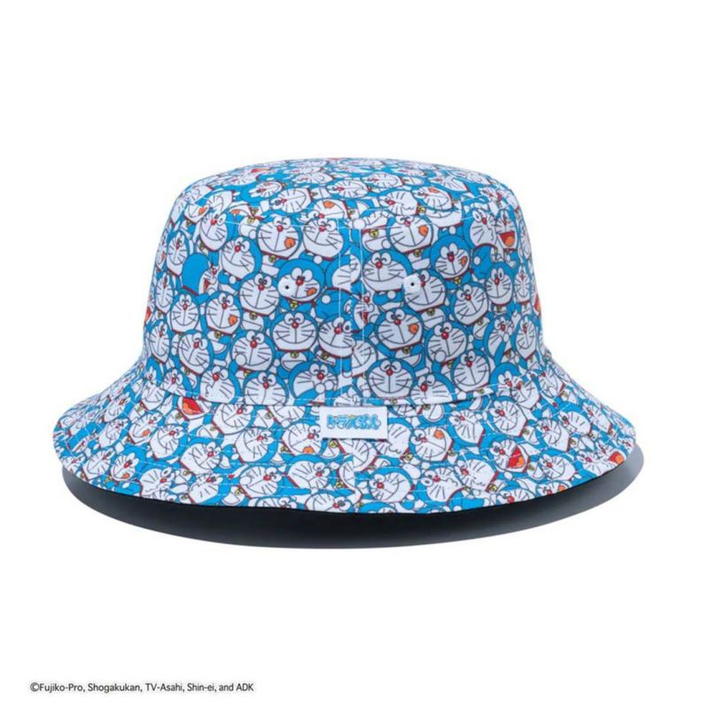NEW ERA  ドラえもん メンズ レディース ユニセックス バケットハット ブラック リバーシブル マルチカラー