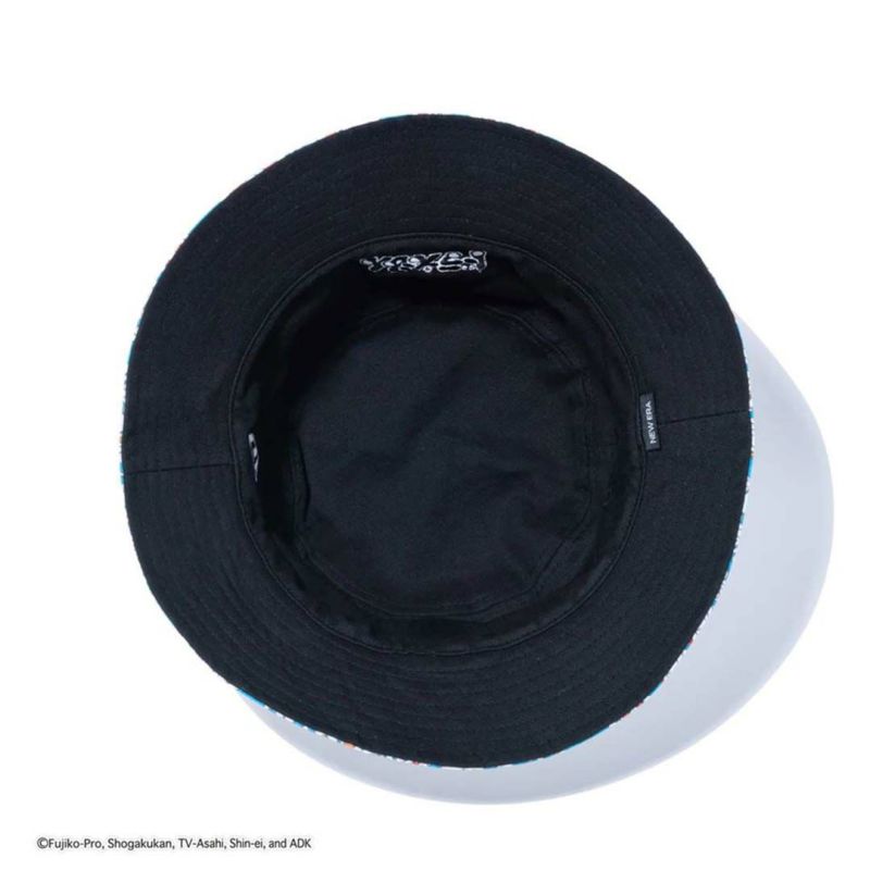 NEW ERA  ドラえもん メンズ レディース ユニセックス バケットハット ブラック リバーシブル マルチカラー