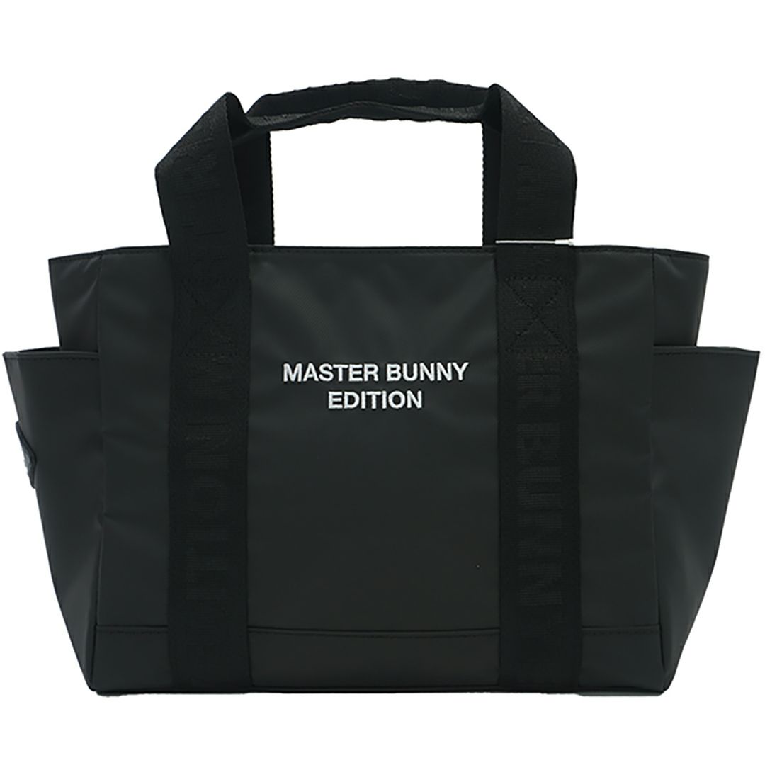 【マスターバニー】美品 カートバック フェイクレザー ブラック 3D アウトポケット カートバッグ (UNISEX) | MASTER BUNNY EDITION