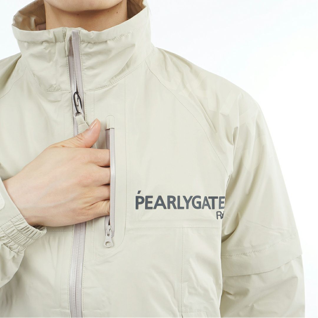 パーリーゲイツ PEARLY GATES レディース NYストレッチタフタ3Lレインジャケット (LADIES) PALA53J 詳細14
