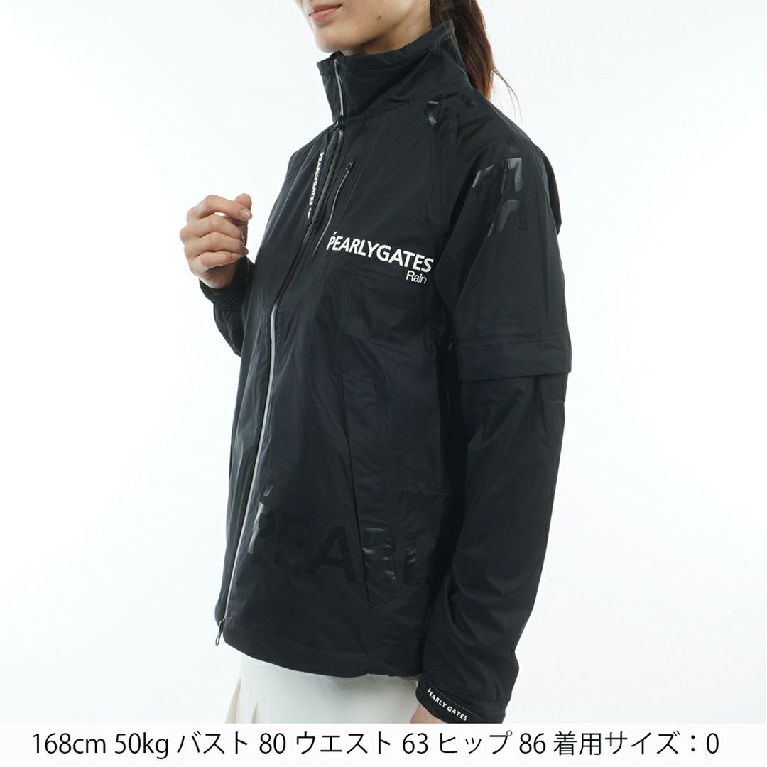 パーリーゲイツ PEARLY GATES レディース NYストレッチタフタ3Lレインジャケット (LADIES) PALA53J 詳細20