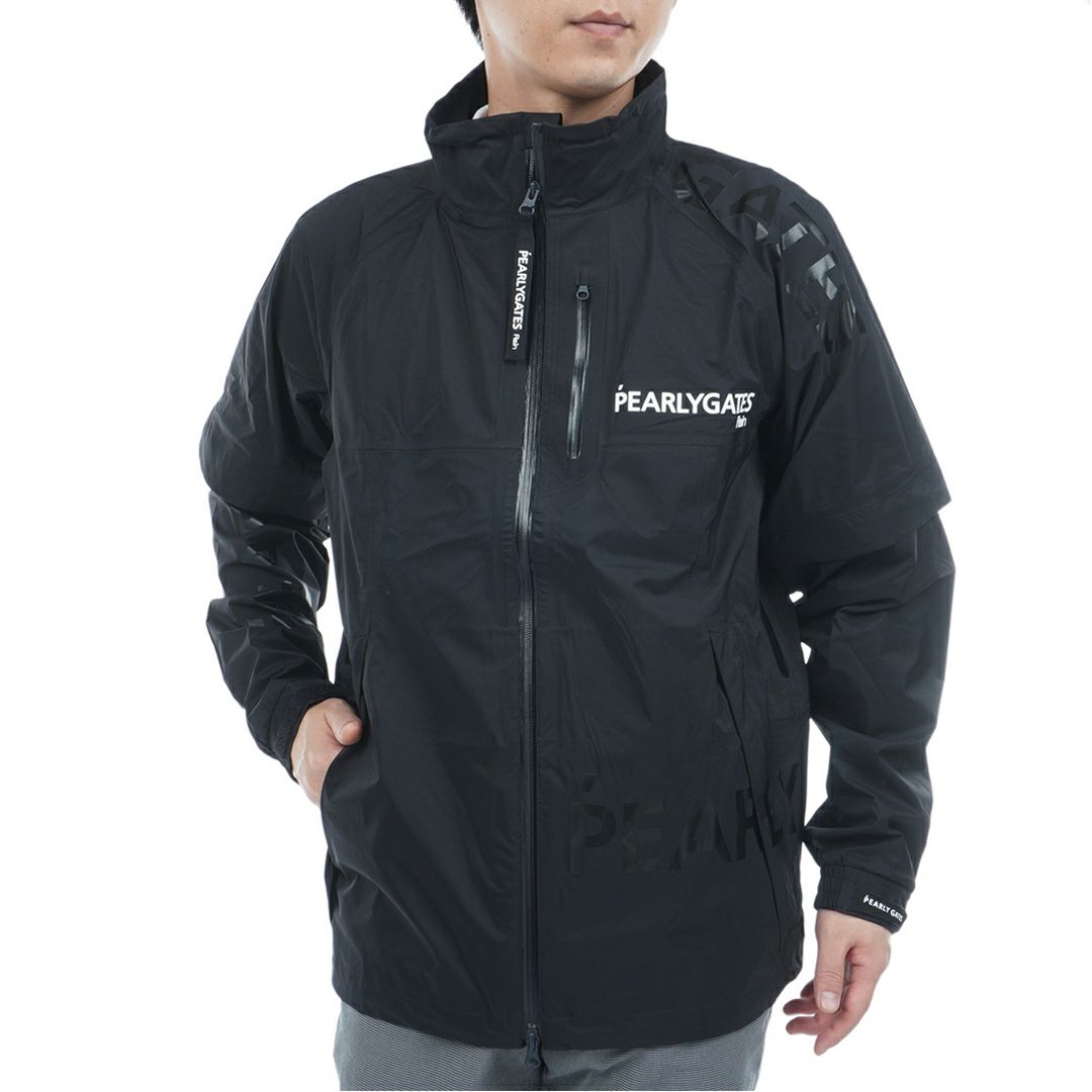 パーリーゲイツ PEARLY GATES メンズ NYストレッチタフタ3Lレインジャケット (MENS) PAMA5434 詳細2